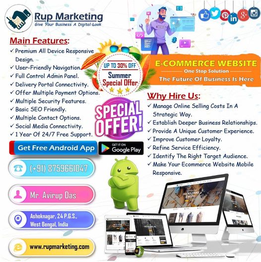 Let’s us help you to GROW YOUR BUSINESS WITH A WORLDWIDE MASSIVE CUSTOMER, and transform your business OFFLINE TO ONLINE.
Because buying online doesn’t require a visit to a retail store & products can…